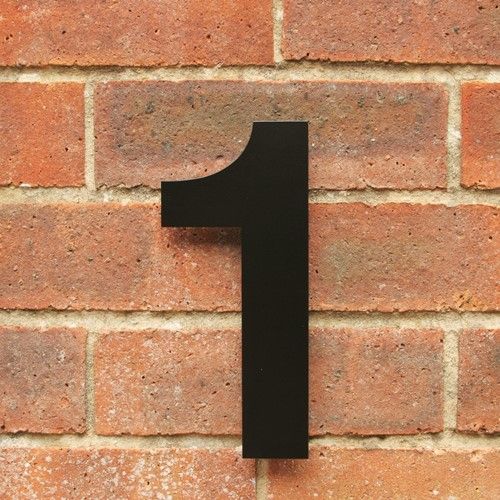 SALE Black Helvetica Bold House Number 1