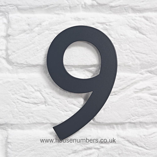 SALE  Grey House Number Gill Sans 6/9
