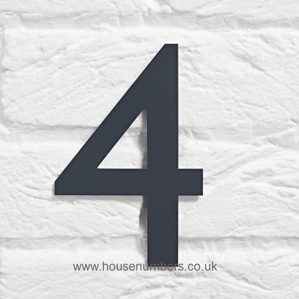 SALE Grey House Number Gill Sans 4 95mm