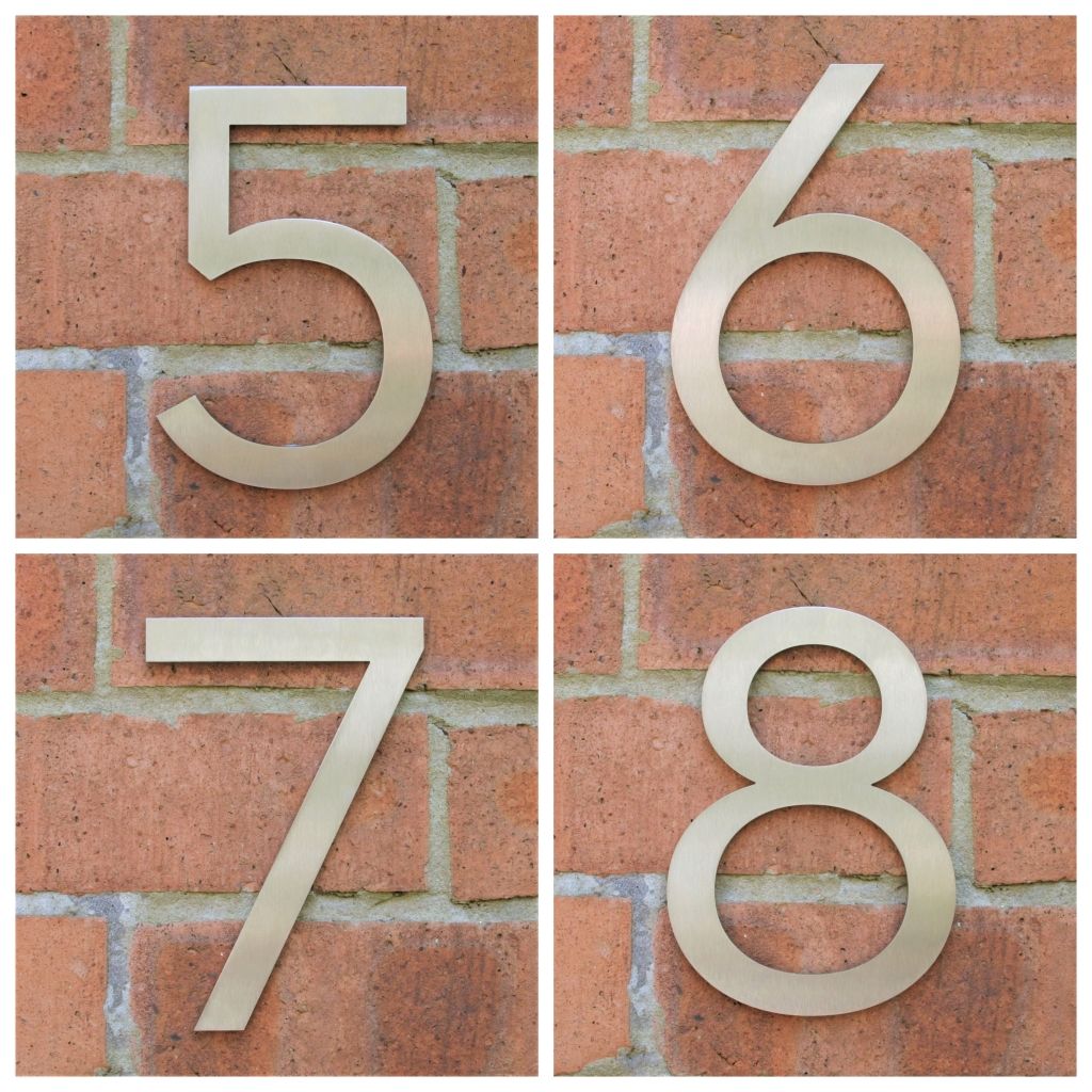Stainless steel house number , house number , Marine grade house number , Stainless steel door number , modern house number , contemporary house number , house number made in the UK , Marine grade , hand finished house numbers , coastal house numbers , 316 stainless steel house numbers