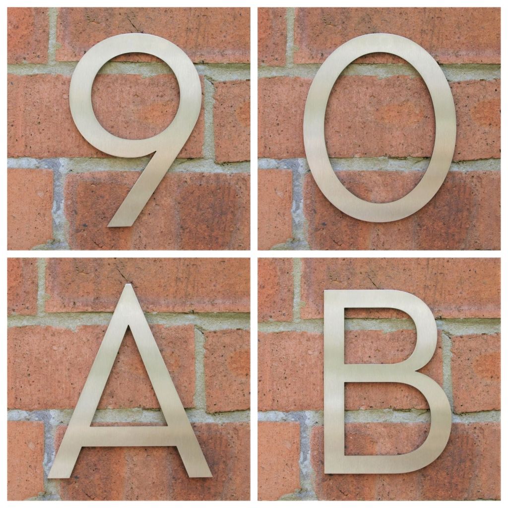 Stainless steel house number , house number , Marine grade house number , Stainless steel door number , modern house number , contemporary house number , house number made in the UK , Marine grade , hand finished house numbers , coastal house numbers , 316 stainless steel house numbers