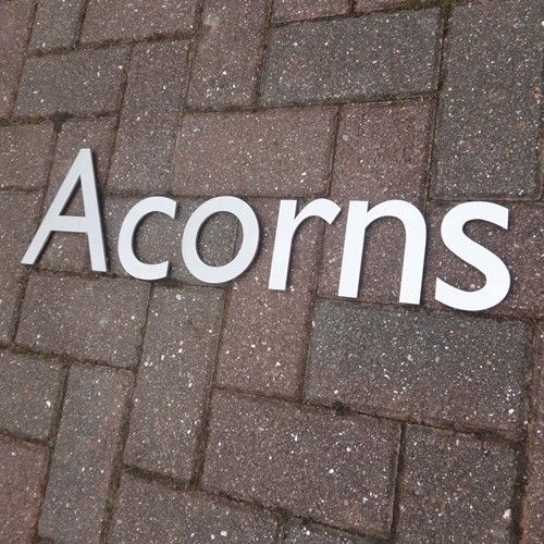 Stainless steel lettering , Metal letters , individual lettering , business signage , Hand finished signs , custom letters , custom signage