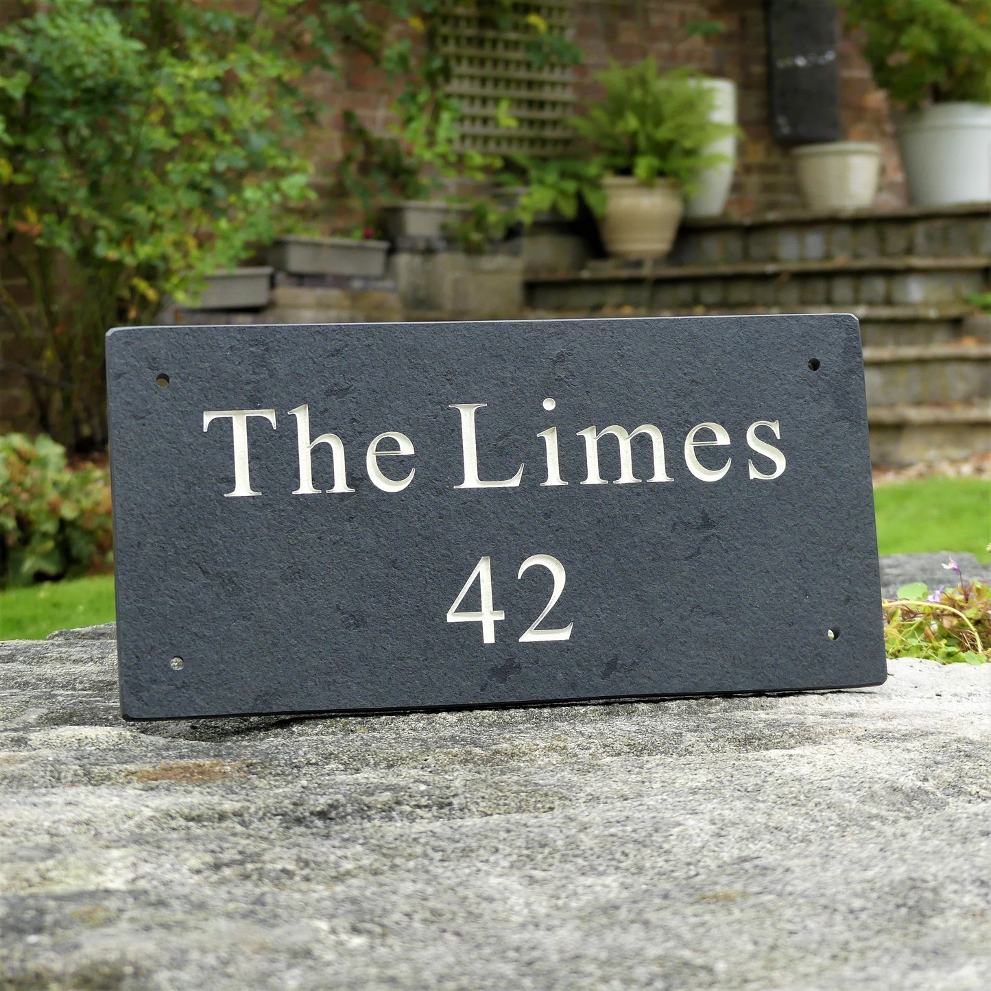 Slate house name, slate custom name, slate sign, custom house name, custom house sign, contemporary house sign, grey and white house sign, slate grey and white, engraved slate, engraved house name, slate house number, slate door number, slate address sign, slate address number