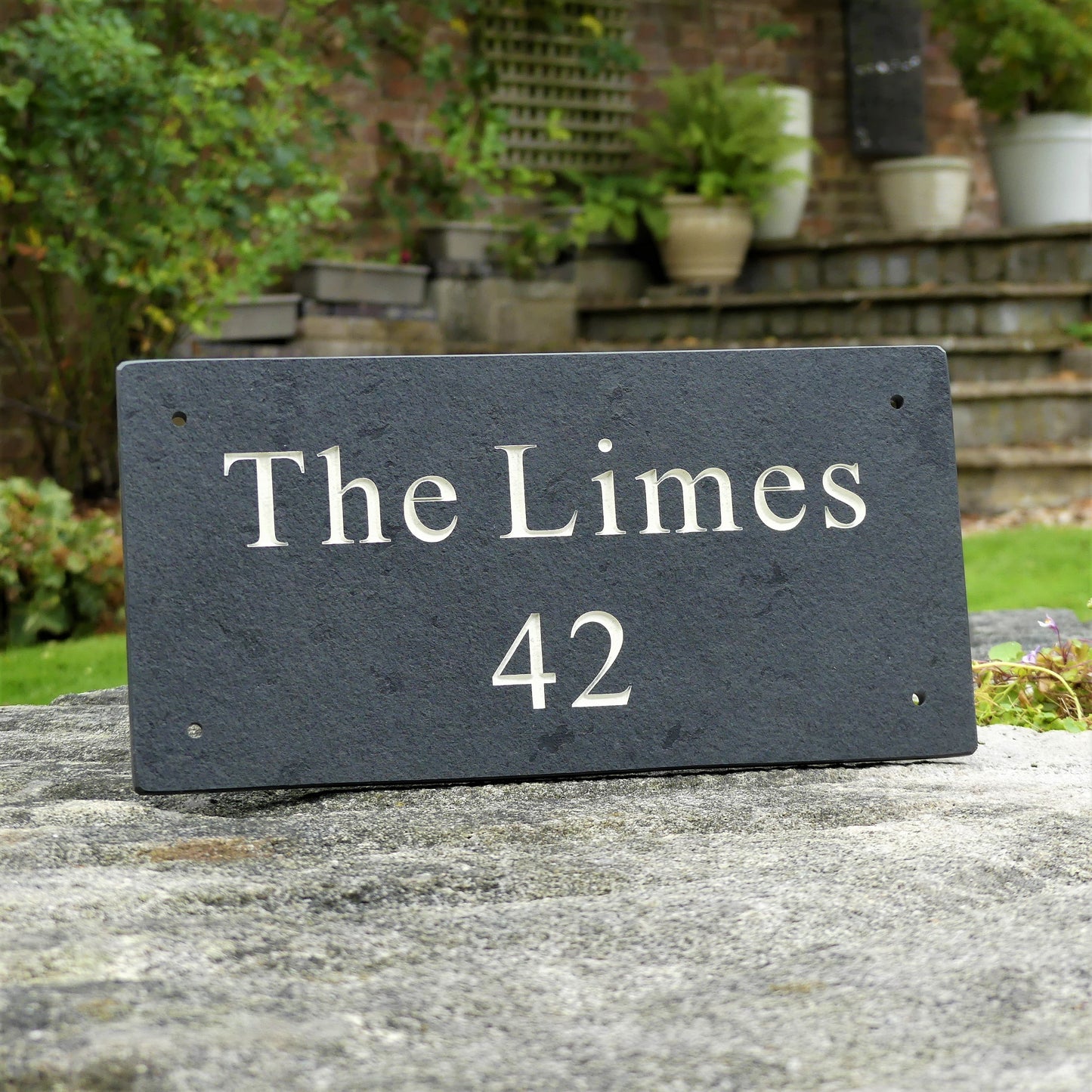 Slate house name, slate custom name, slate sign, custom house name, custom house sign, contemporary house sign, grey and white house sign, slate grey and white, engraved slate, engraved house name, slate house number, slate door number, slate address sign, slate address number 