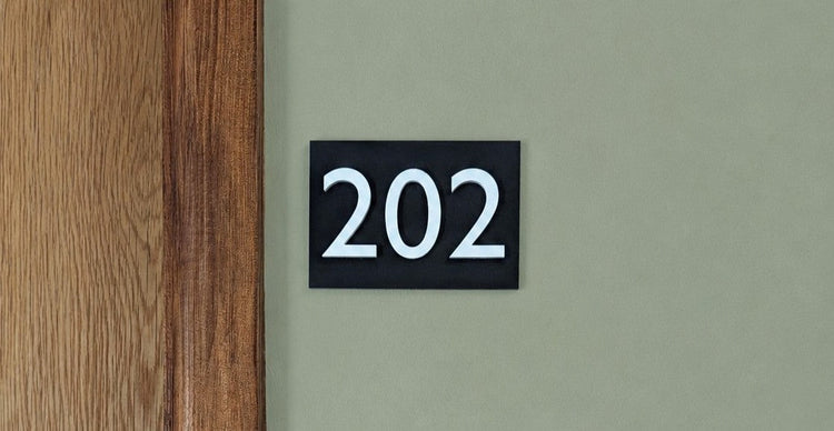 Rectangle House Number Signs