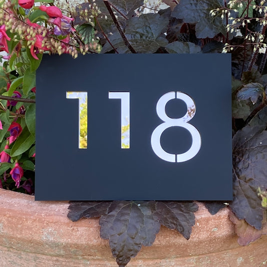 SALE Acrylic House Number Plaque