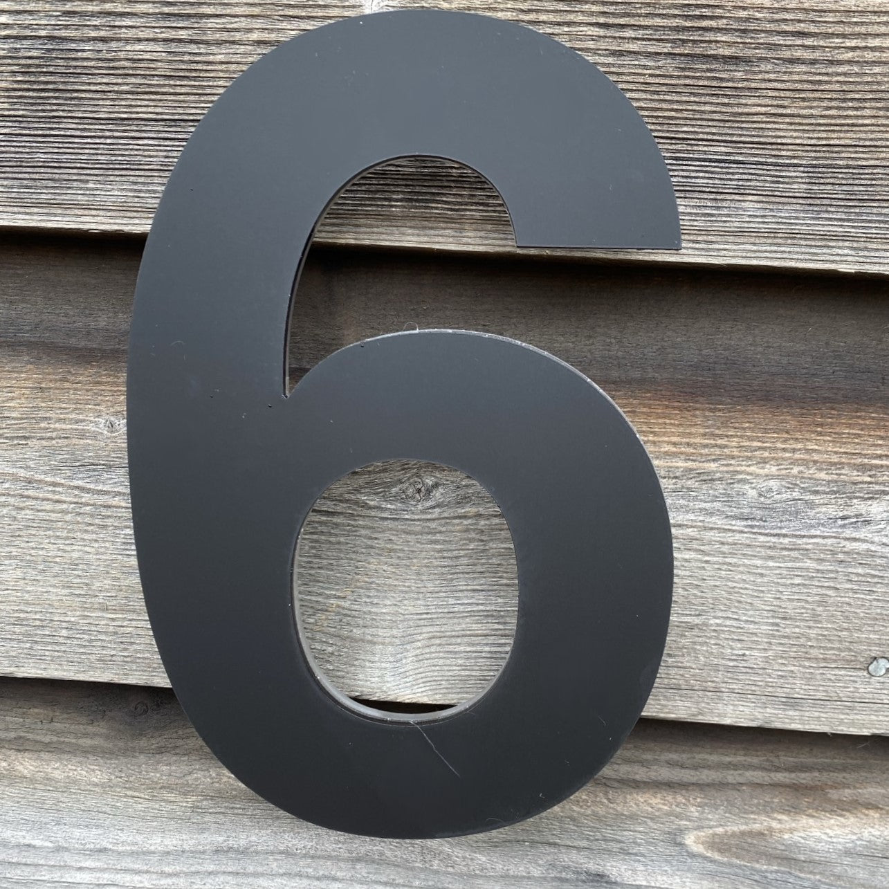 SALE Modern Matt Black 3D House Number 6/9, 20cm Helvetica