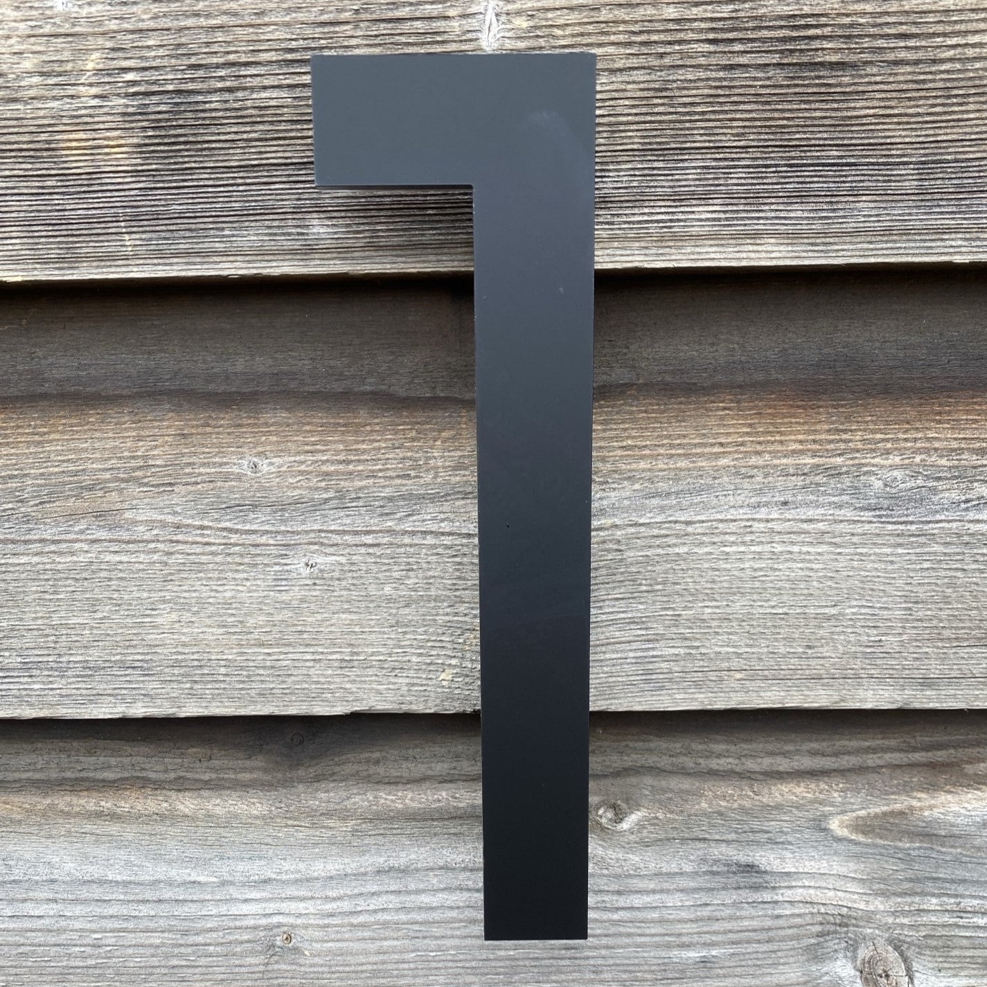 SALE Modern Matt Black 3D House Number 1, 225mm Century Gothic font