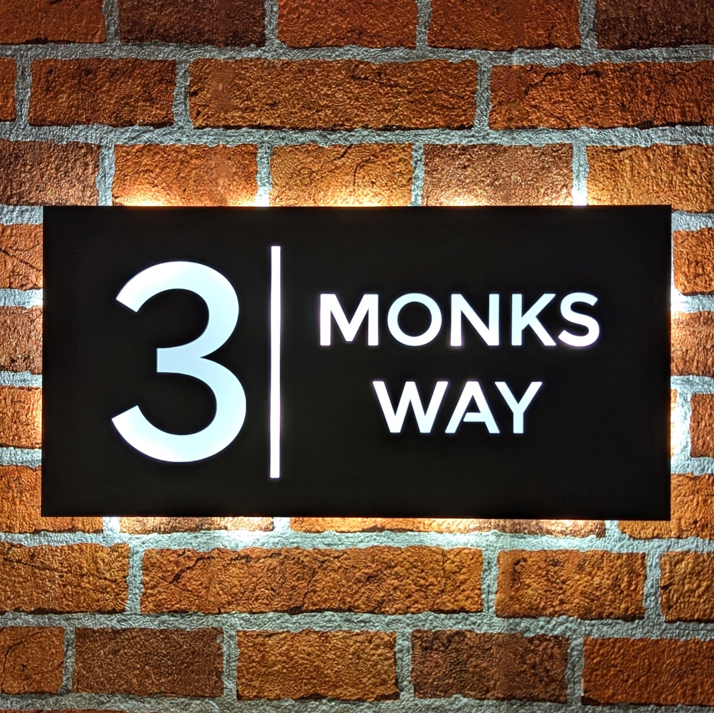 LED House Number & Name Plaque - Buenos Aires