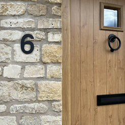 Modern Black House Numbers 20cm - Acrylic Floating – Housenumbers Limited
