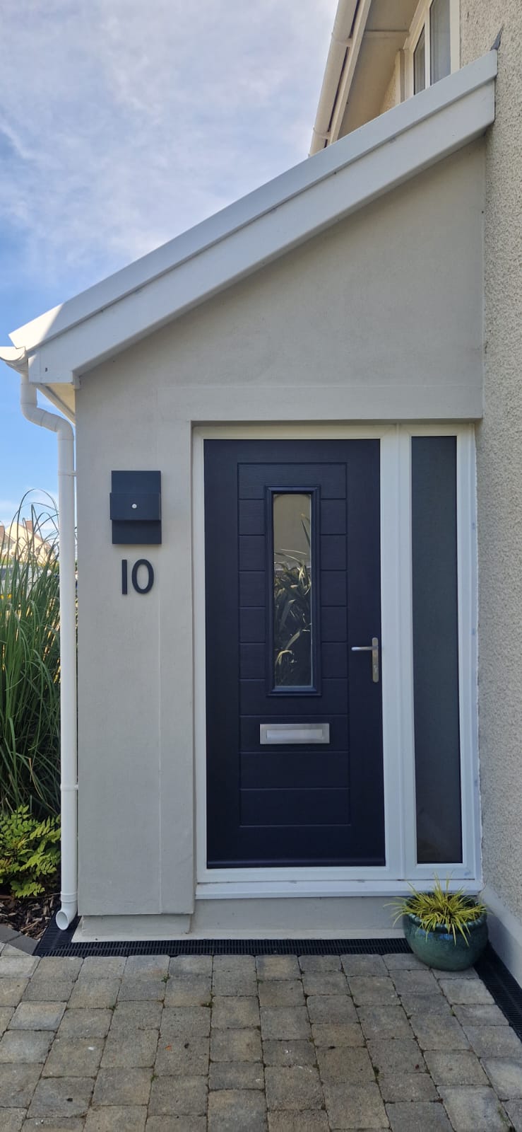 Anthracite Grey House Numbers - Powder Coated Stainless Steel