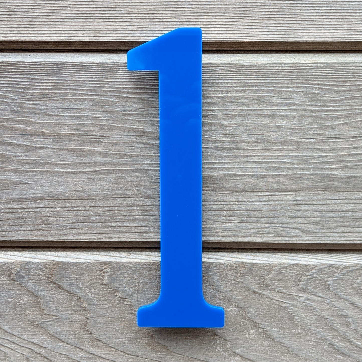 SALE Custom House Number 1 - 20cm floating - Custom Colour (French Blue)