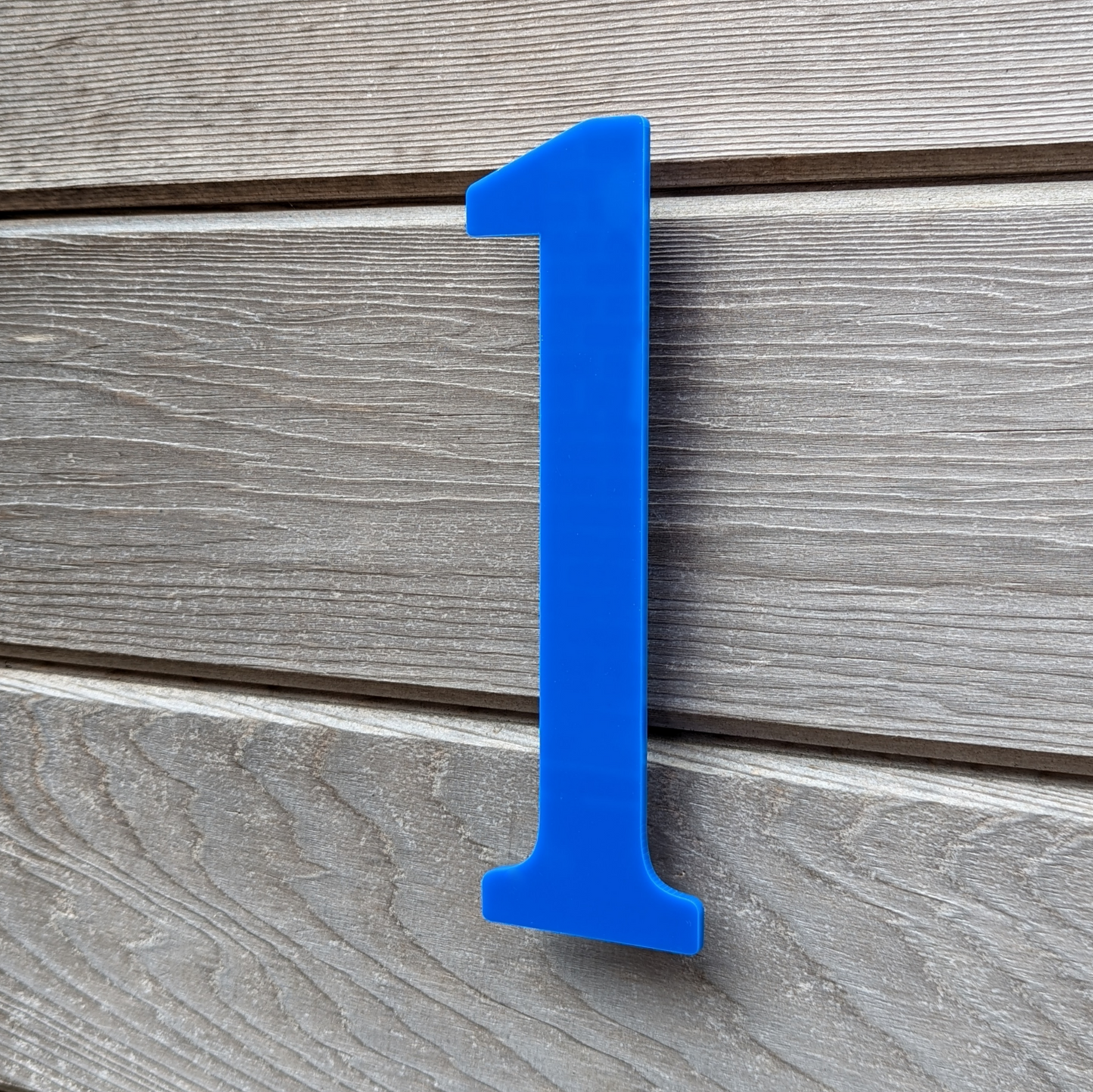 SALE Custom House Number 1 - 20cm floating - Custom Colour (French Blue)