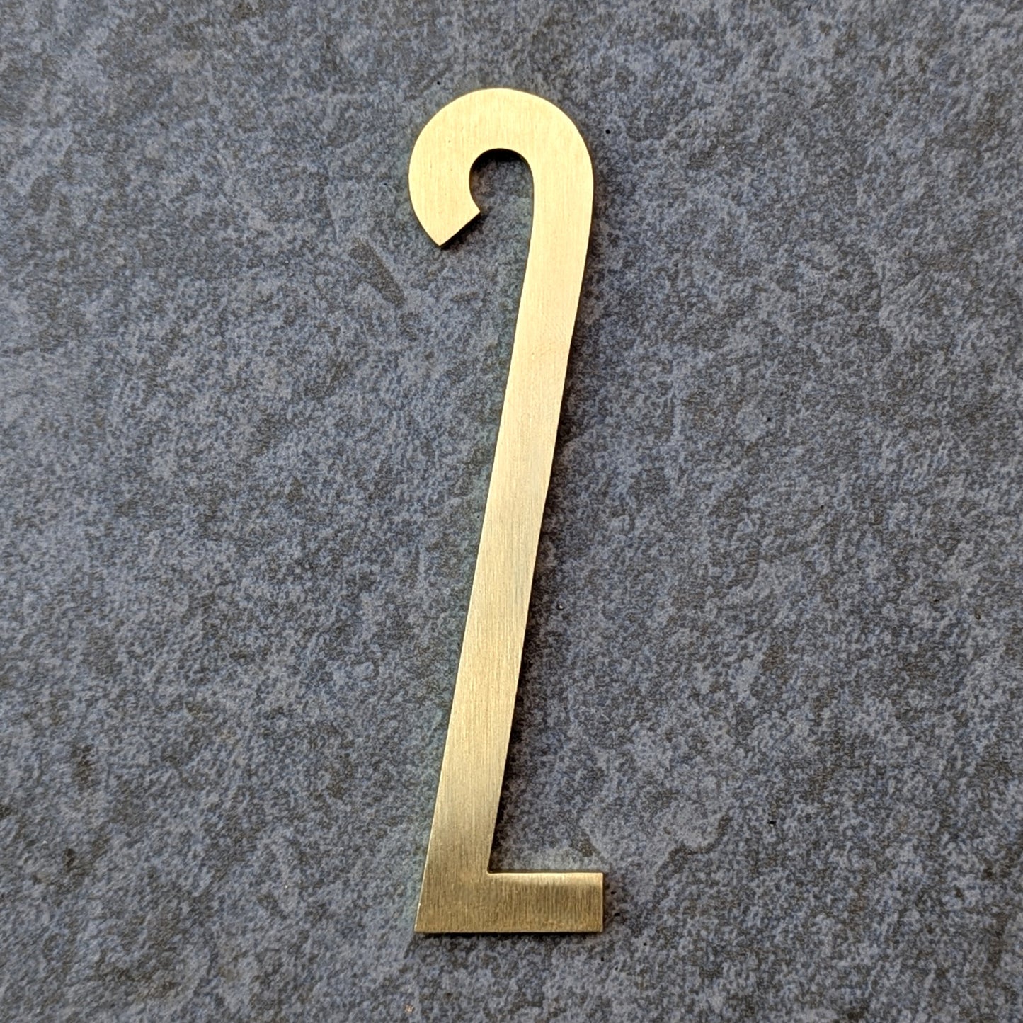 Solid Brass Door Numbers - Stick on Fixing