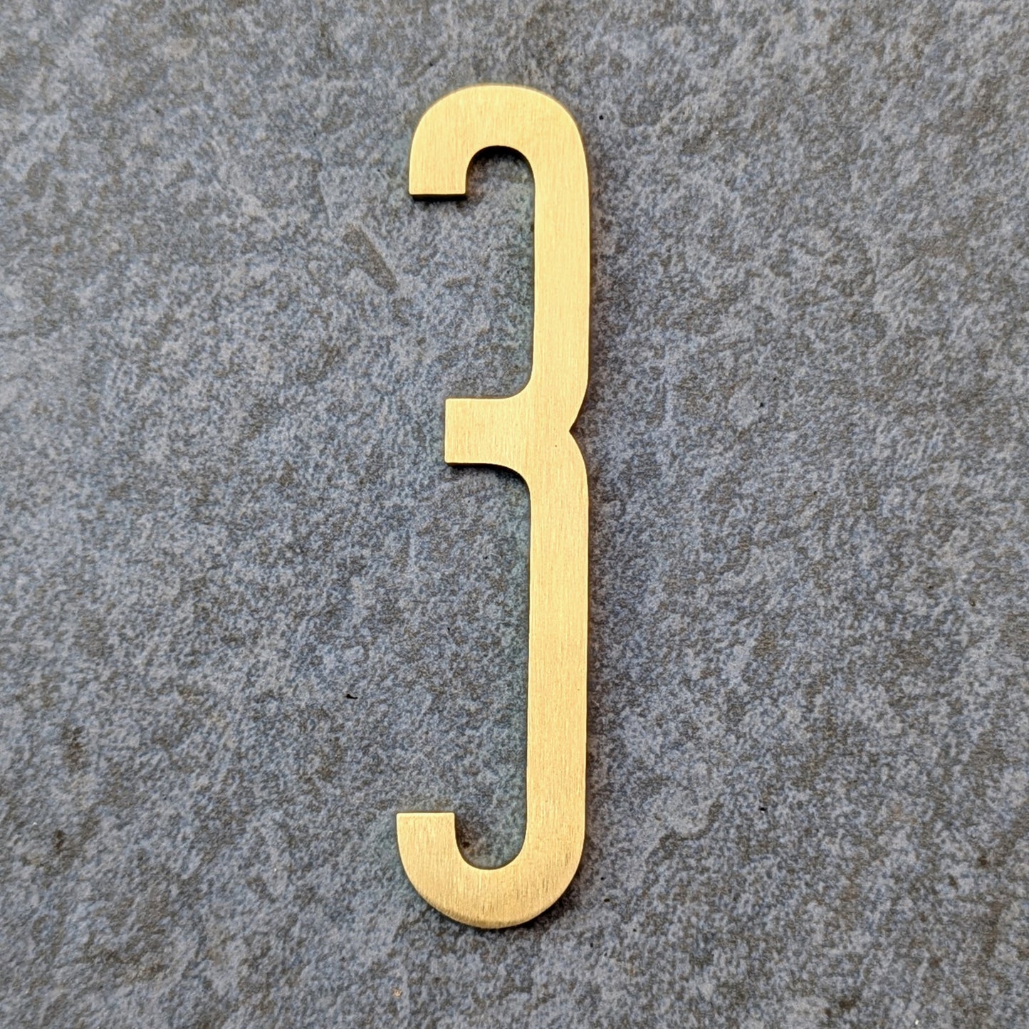 Solid Brass Door Numbers - Stick on Fixing
