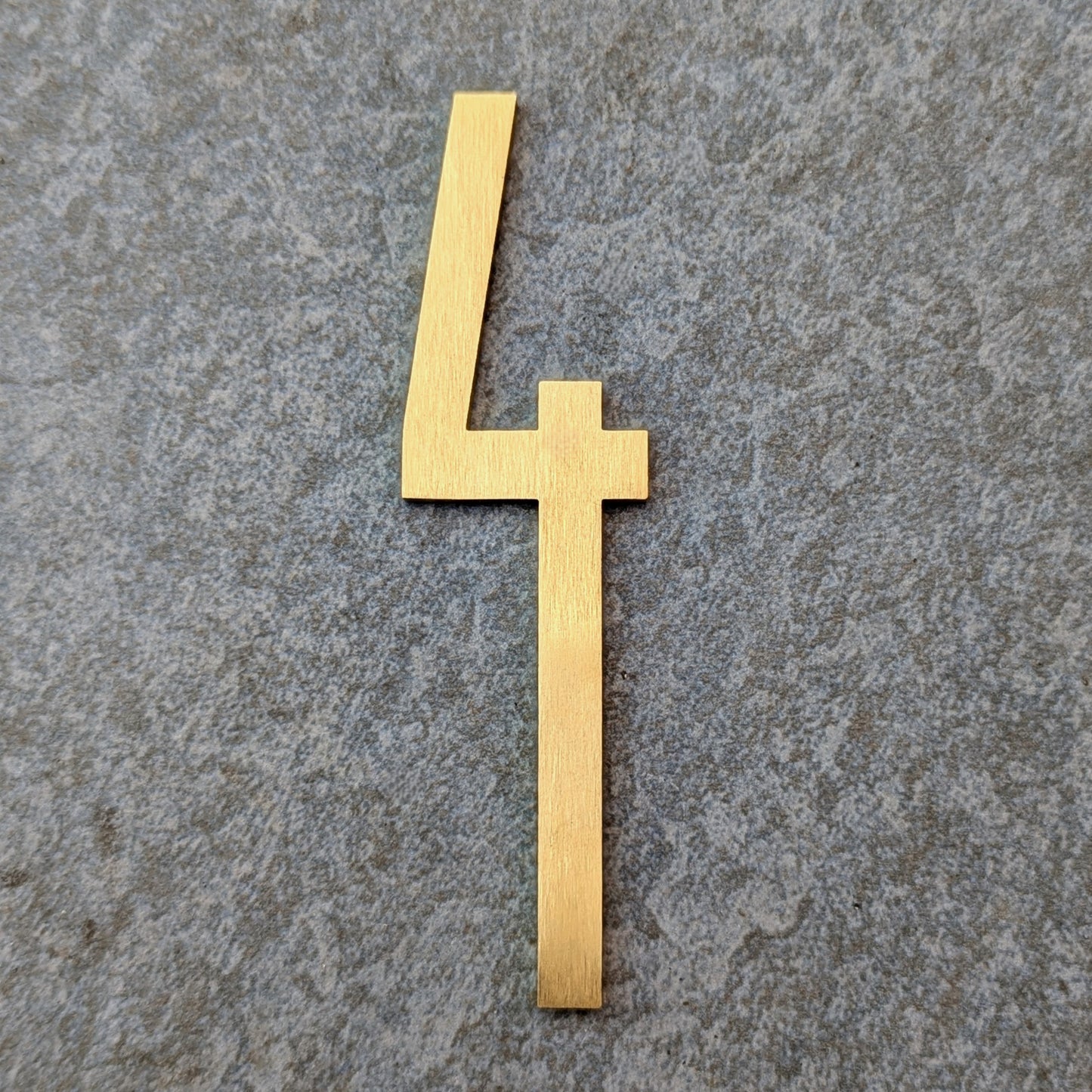 Solid Brass Door Numbers - Stick on Fixing