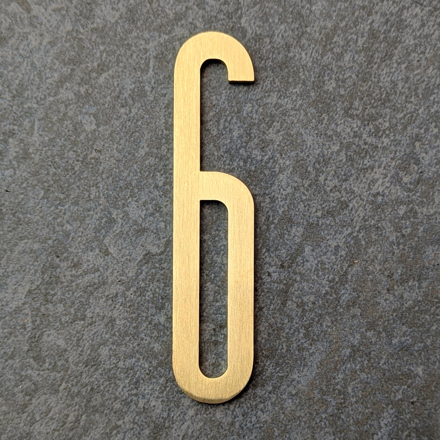 Solid Brass Door Numbers - Stick on Fixing