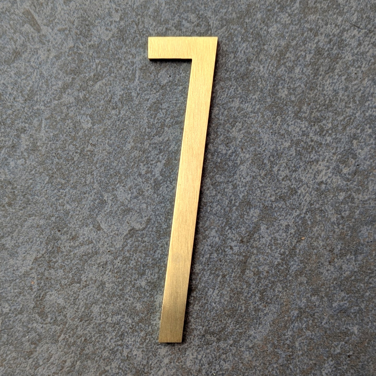 Solid Brass Door Numbers - Stick on Fixing