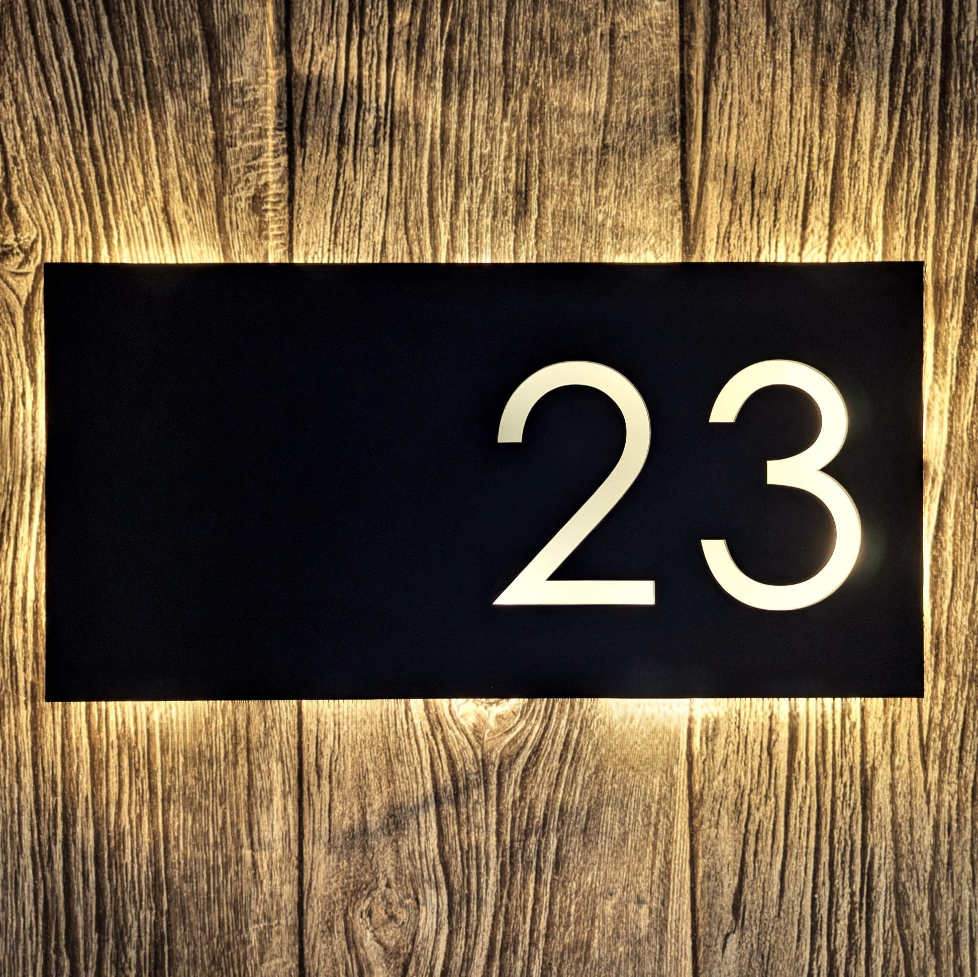 LED House Number Plaque - Century Gothic - Integrated Driver Optional ...