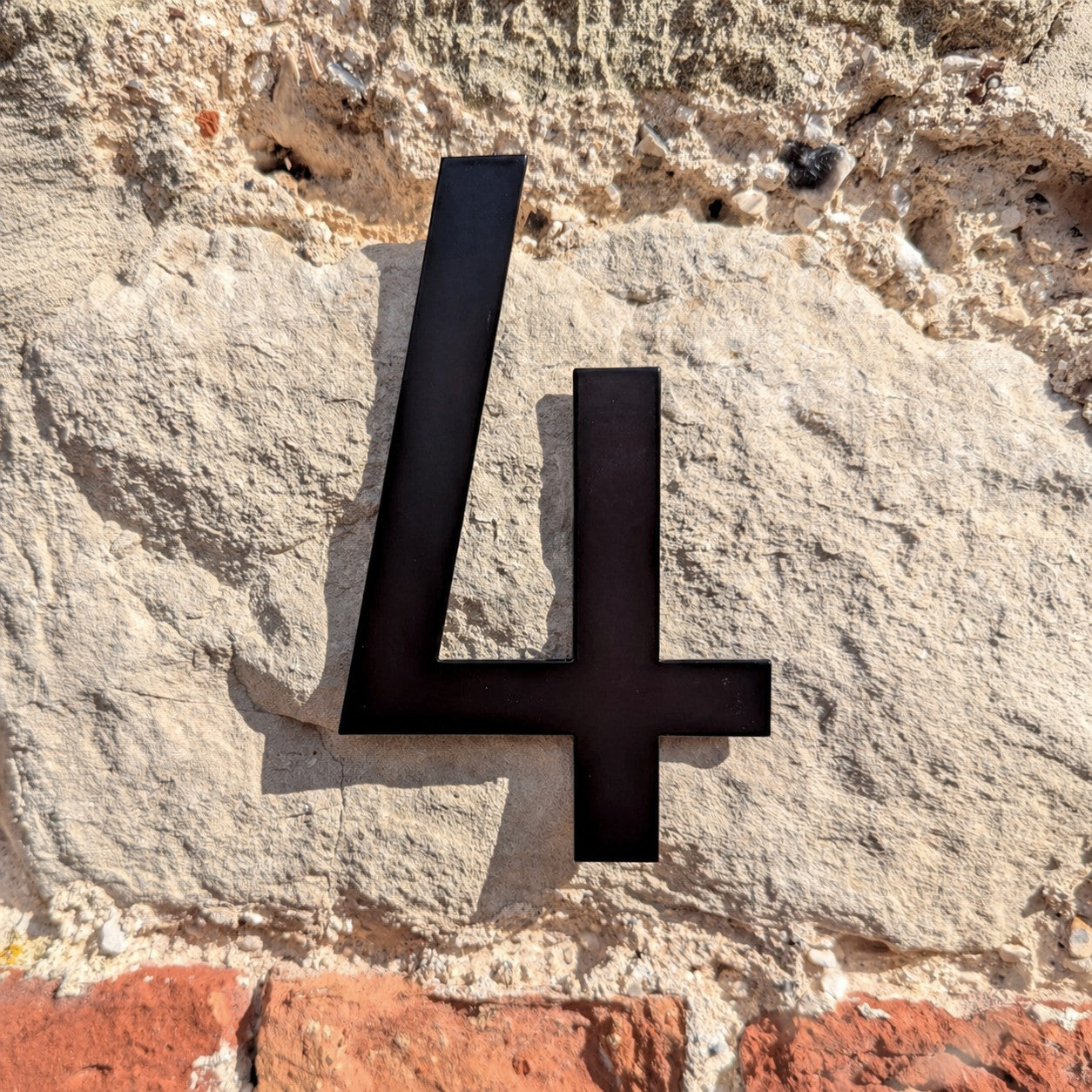 Black House Numbers - Powder Coated Stainless Steel - Mackintosh SALE