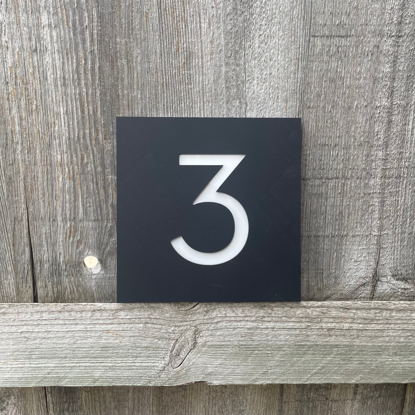 SALE Square House Number Plaque 3