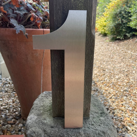 SALE Stainless Steel House Number 1 250mm