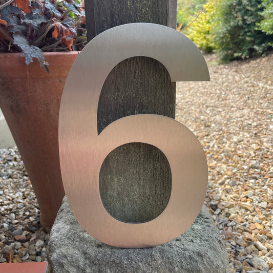 SALE Stainless Steel House Number 6/9 250mm