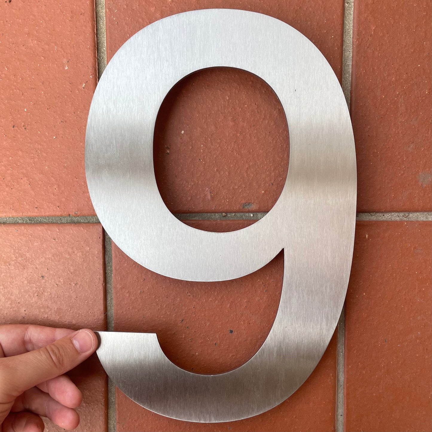 SALE Stainless Steel House Number 6/9 250mm