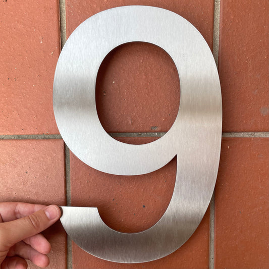 SALE Stainless Steel House Number 6/9 250mm