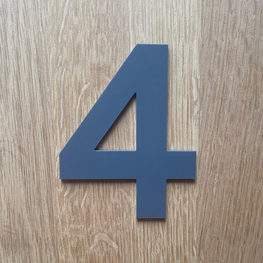 SALE Grey Door Numbers Bold 100mm