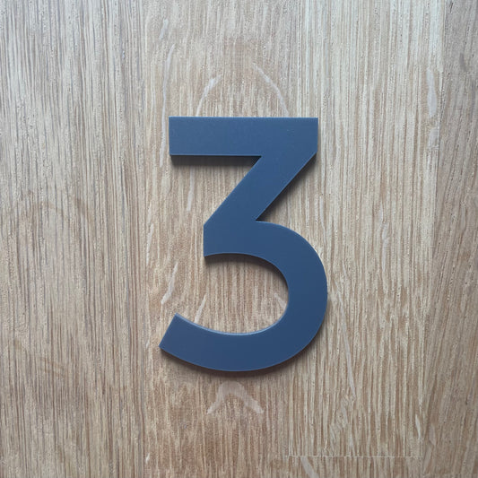 SALE Grey Door Numbers Montserrat 75mm