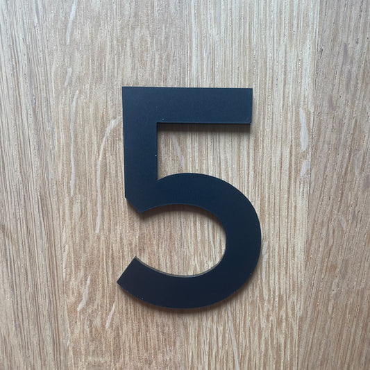SALE Black Door Numbers Montserrat 75mm