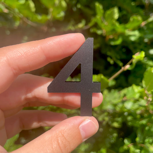 SALE Mini Black Door Numbers 50mm