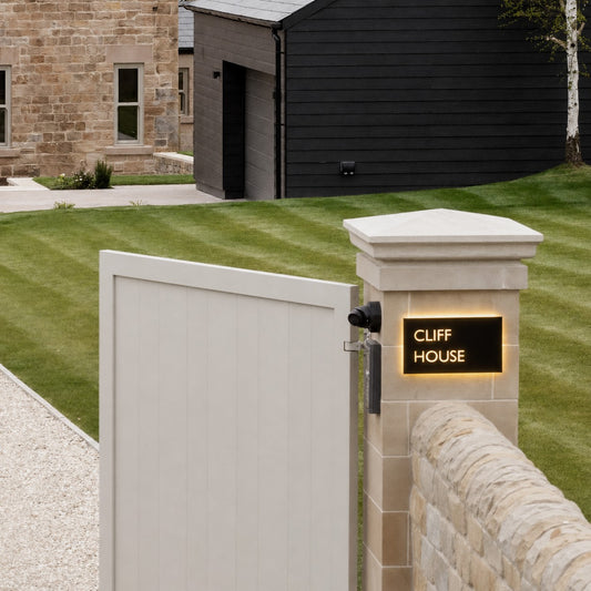 LED House Name - two lines of text, left or right - integrated driver optional