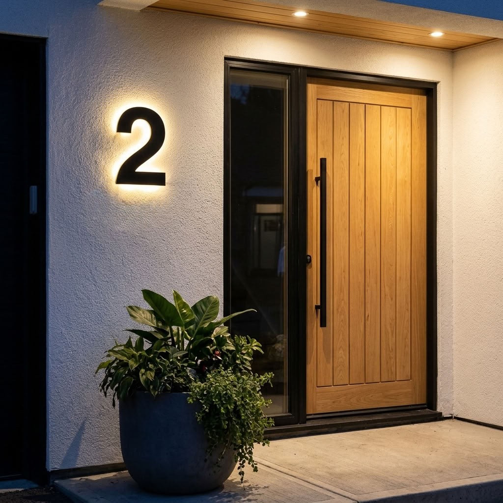 LED House Numbers - Helvetica - 3 size options
