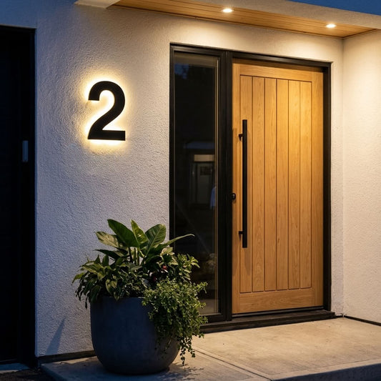 LED House Numbers - Helvetica - 3 size options