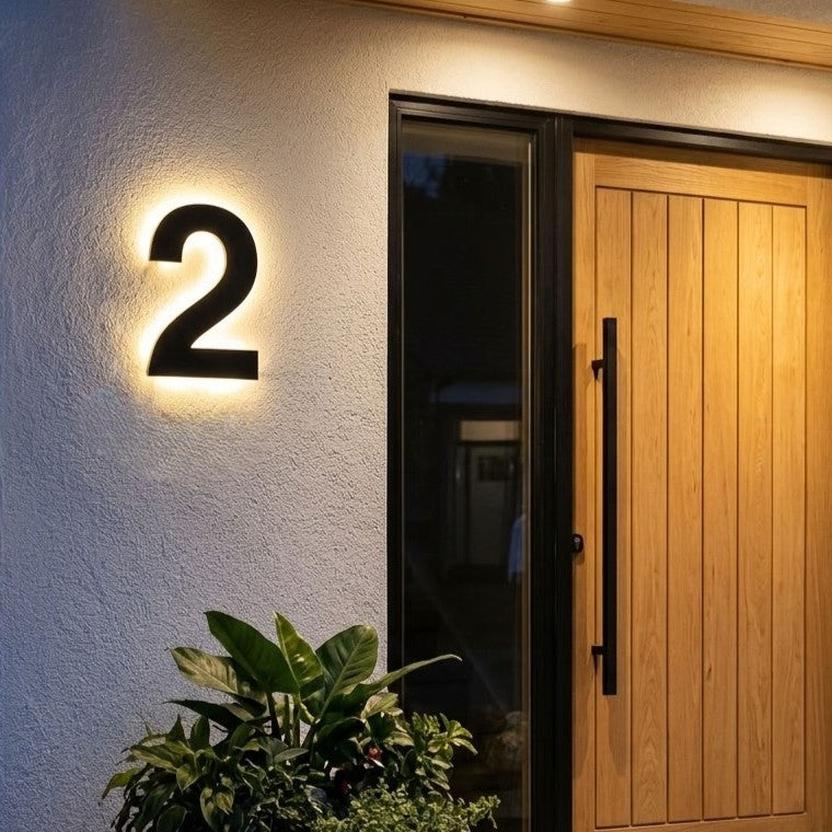 LED House Numbers - Helvetica - 3 size options