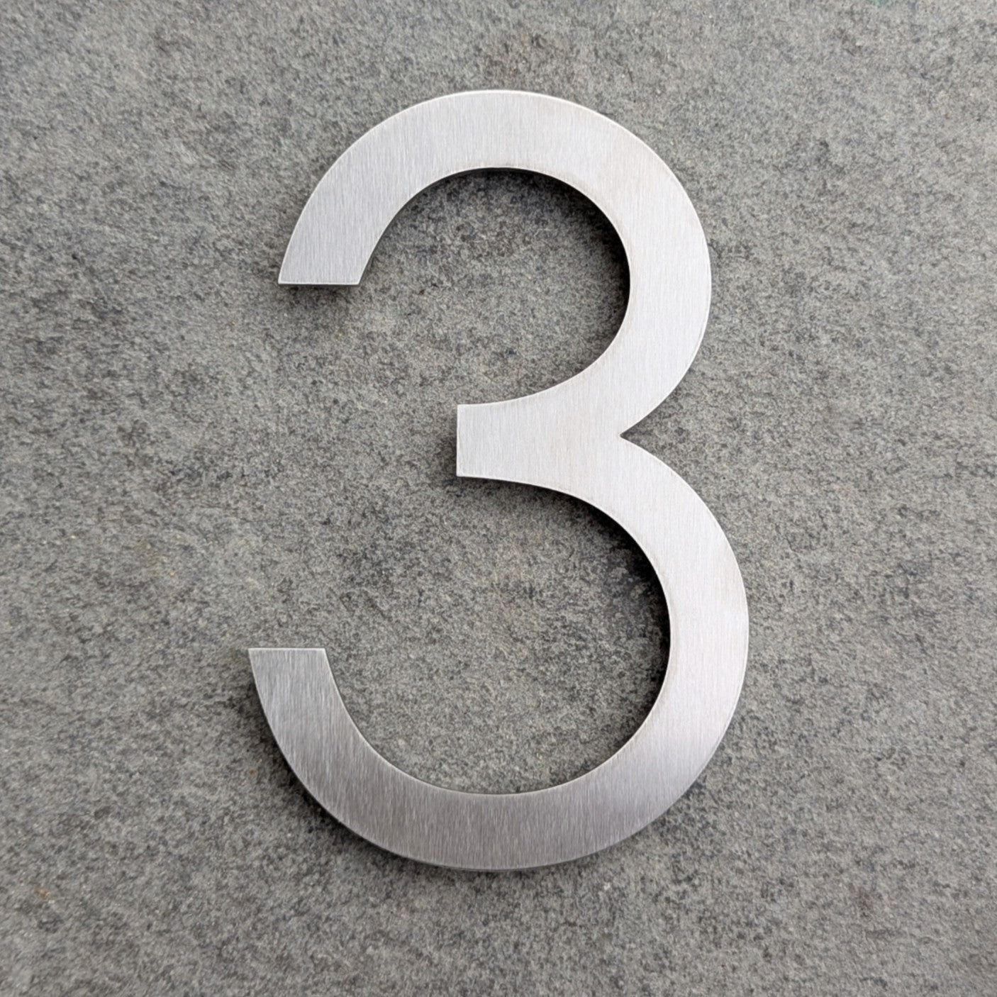 Stainless Steel House Number - Century Gothic
