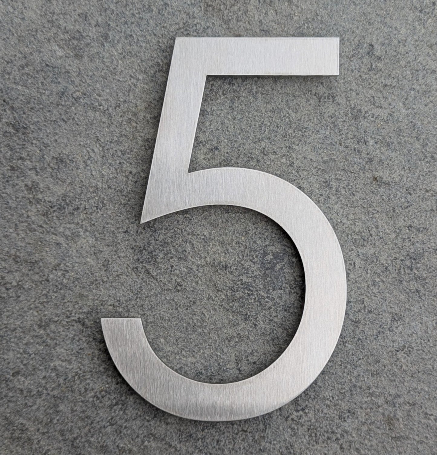 Stainless Steel House Number - Century Gothic