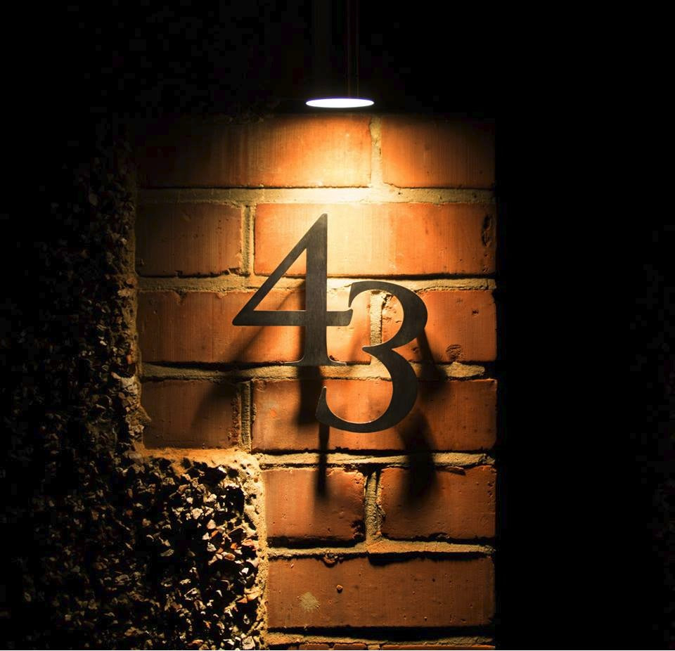 Custom Font House Number