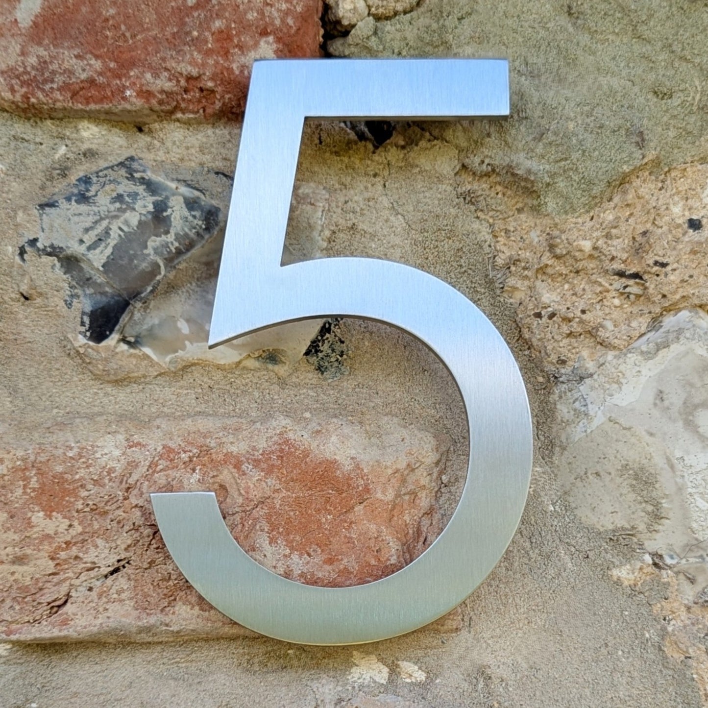 Stainless Steel House Number - Century Gothic
