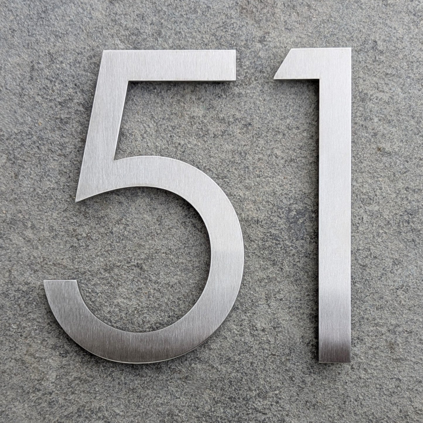 Stainless Steel House Number - Century Gothic
