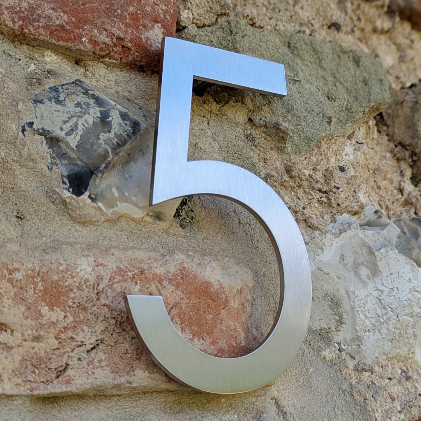 Stainless Steel House Number - Century Gothic
