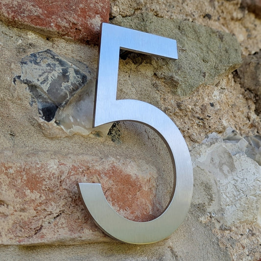 Stainless Steel House Number - Century Gothic