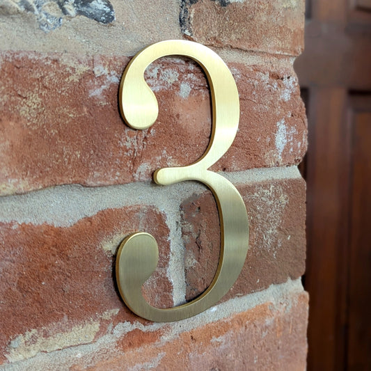 Traditional Brass House Numbers - pre-sale discount