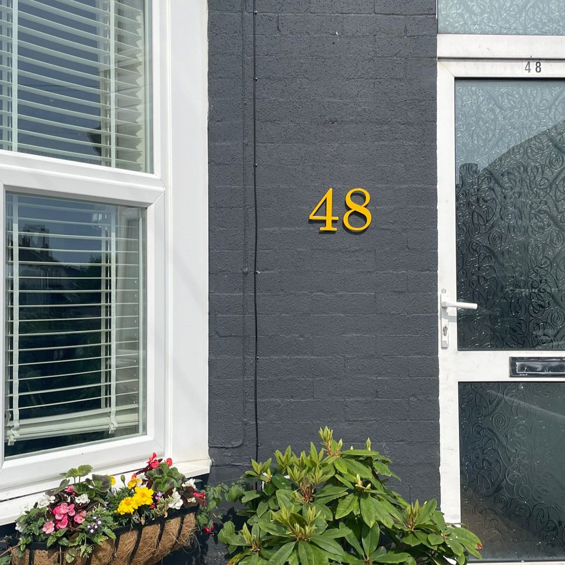 Custom Powder Coated House Number - choose your font and colour