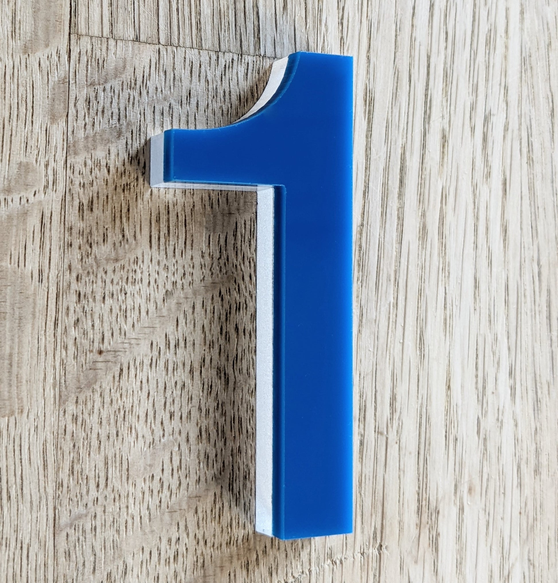 Acrylic door number, door number, French blue door number, plastic door number, affordable door number, Blue door number