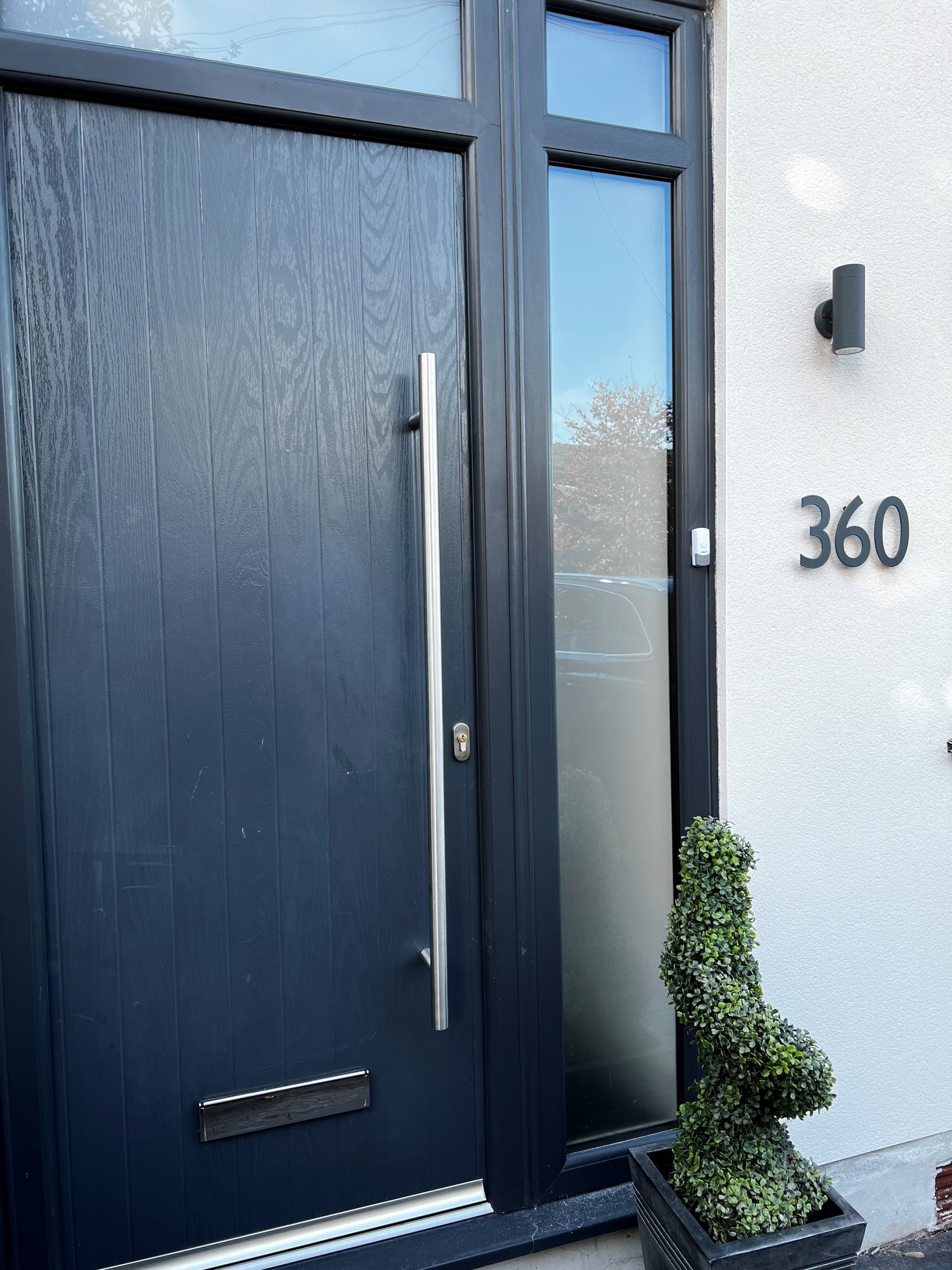 Anthracite Grey House Numbers - Powder Coated Stainless Steel