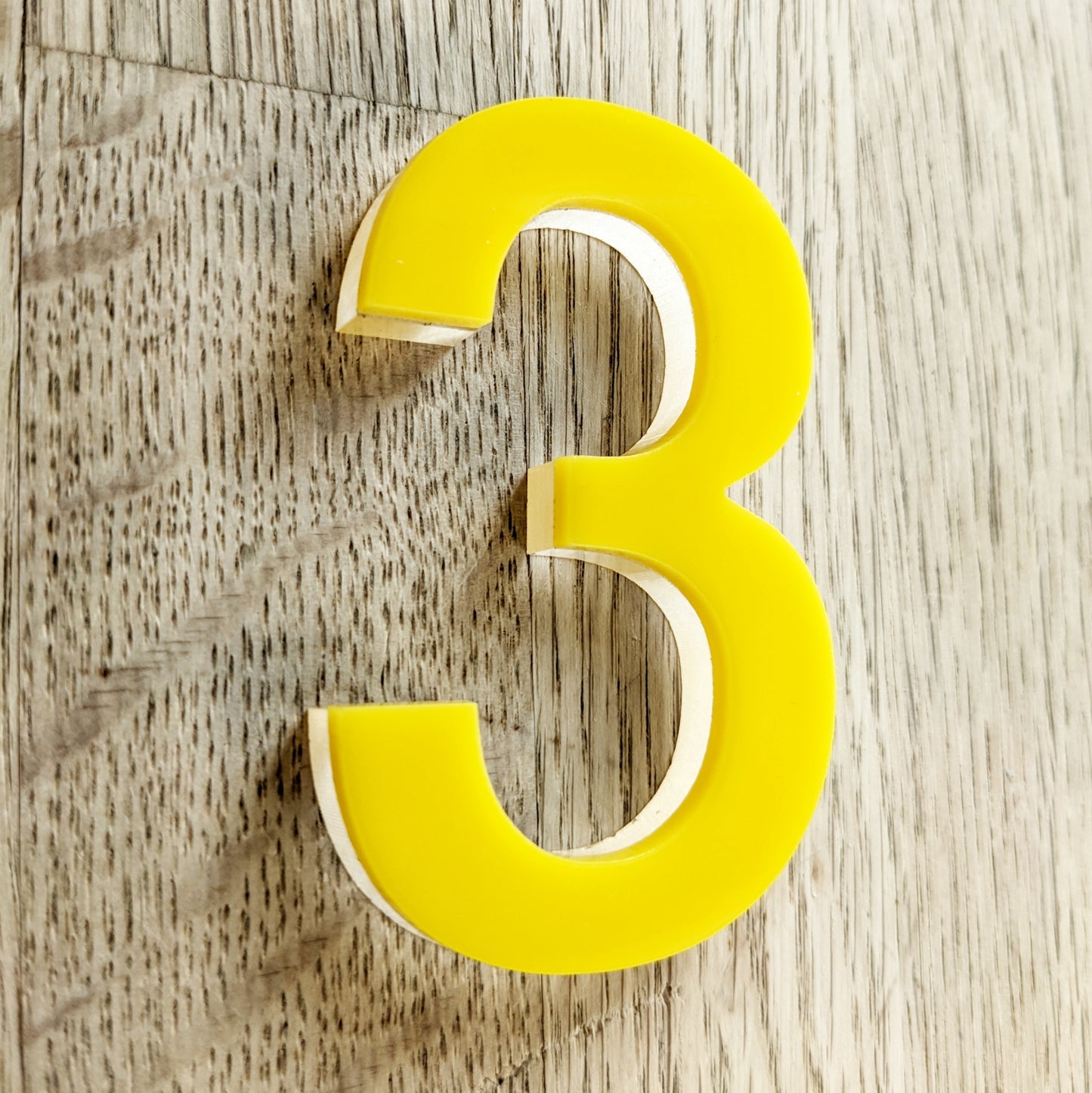 Acrylic door number, door number, Yellow door number, plastic door number, affordable door number
