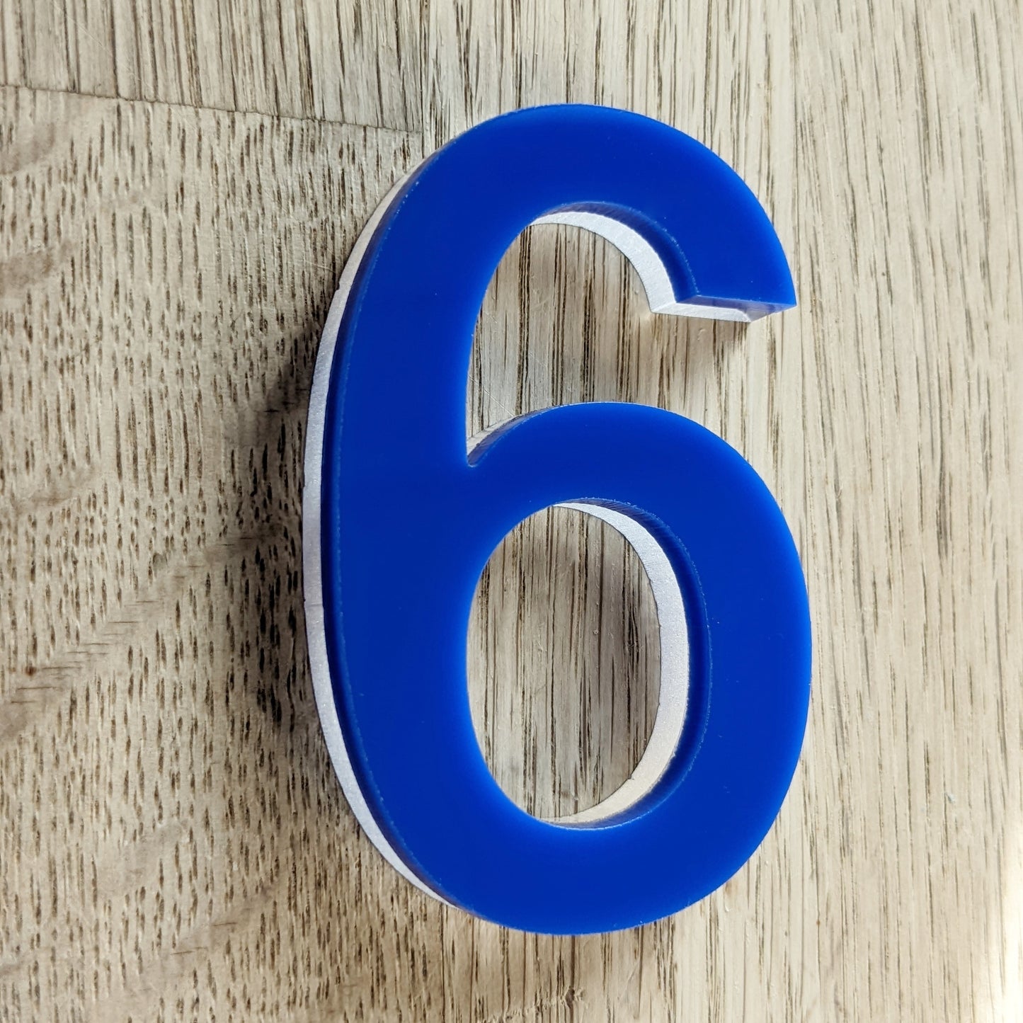 Acrylic door number, door number, Royal blue door number, plastic door number, affordable door number, blue door number